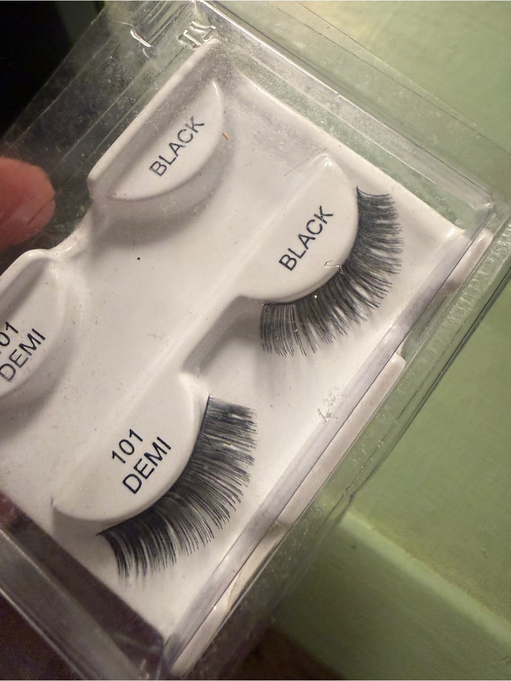 New set of Black Demi False Eyelashes - Natural Volume Lash Strips costume
